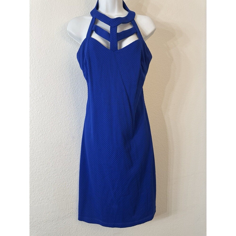 Bisou Bisou Party Dress Strapy Front Halter Size 14